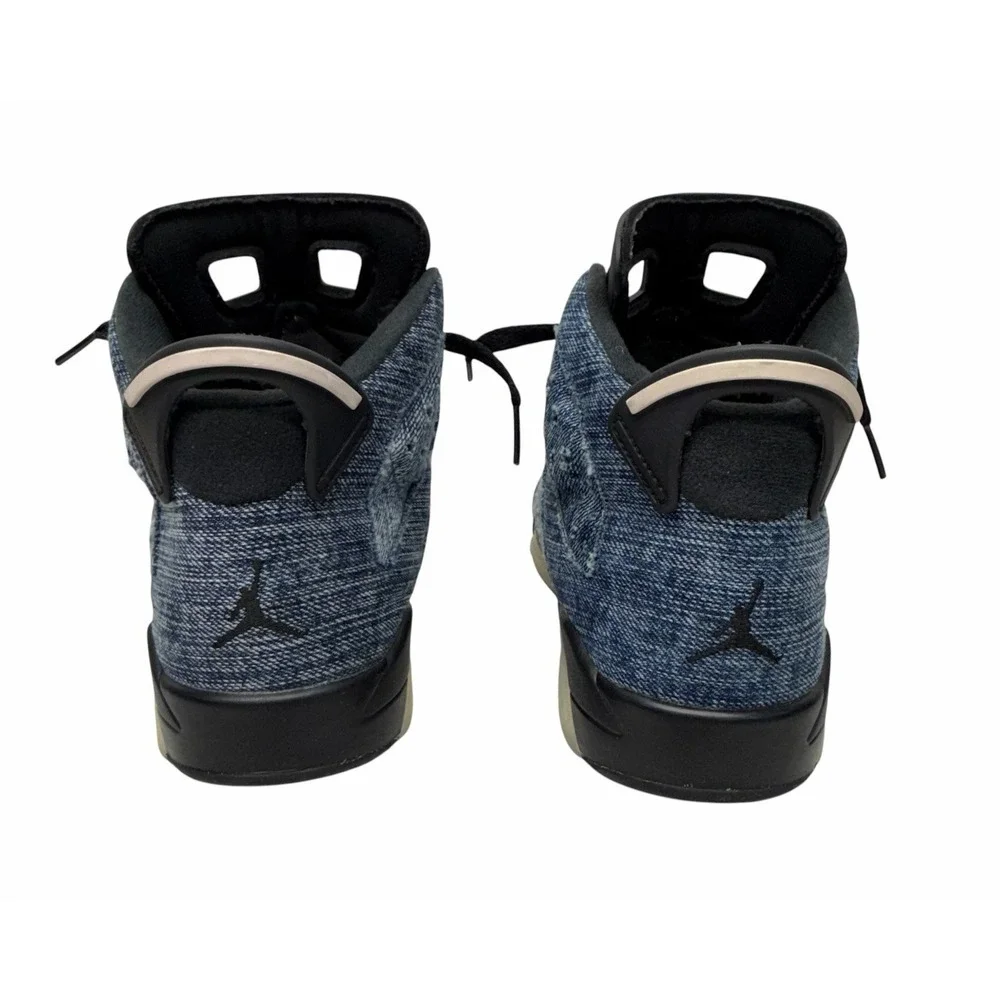 Nike Air Jordan 6 Retro Washed Denim GS Youth Size 7Y - CV5489-401 Blue Black
